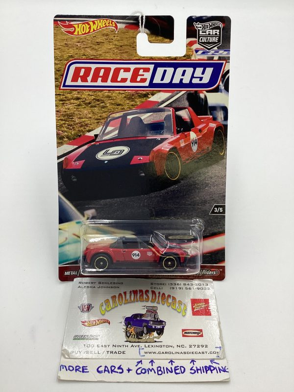 Hot wheels Race Day #3 Porsche 914-6 Red Online now