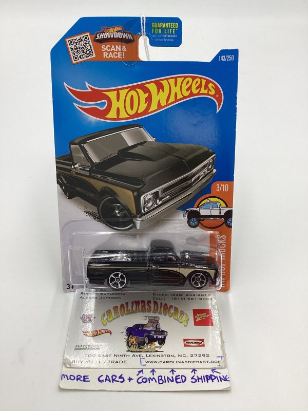 2016 Hot Wheels #143 67 Chevy C10 Black 13D Hot on Sale