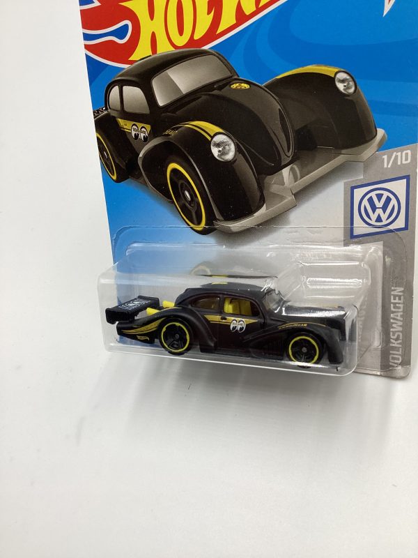 2019 Hot Wheels #46 Volkswagen Kafer Racer Matte Black 96H For Sale