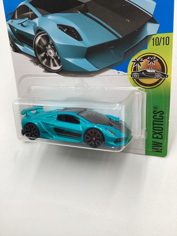 2016 Hot Wheels #80 Lamborghini Sesto Elemento Teal 101E For Discount