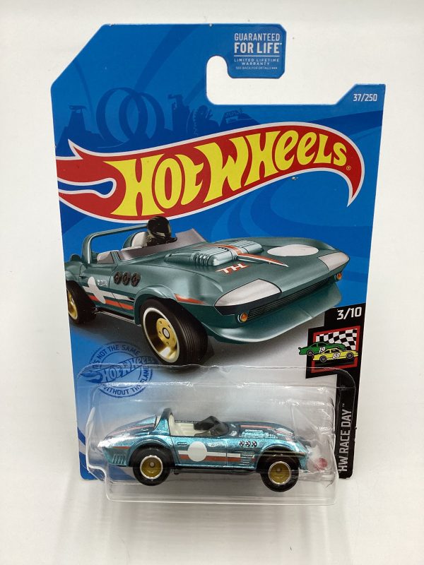 2021 Hot Wheels Super Treasure Hunt #37 Corvette Grand Sport Roadster with protector Online Hot Sale