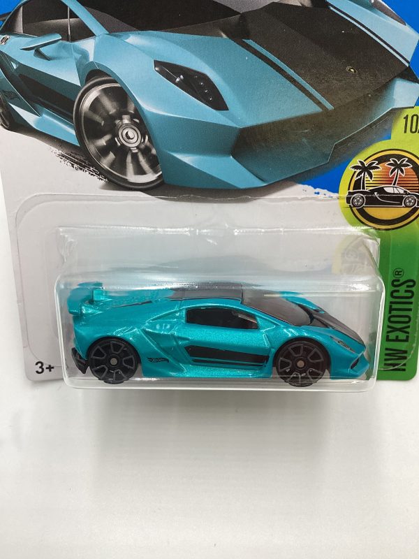 2016 Hot Wheels #80 Lamborghini Sesto Elemento Teal 101E For Discount