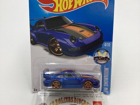 2016 Hot Wheels #114 Porsche 993 GT2 Blue Half Cage For Discount