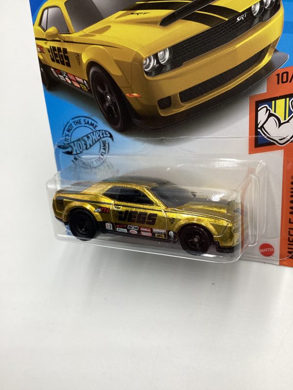 2020 Hot Wheels Super Treasure Hunt #234 18 Dodge Challenger SRT Demon Gold JEGS W  Protector #1 For Cheap