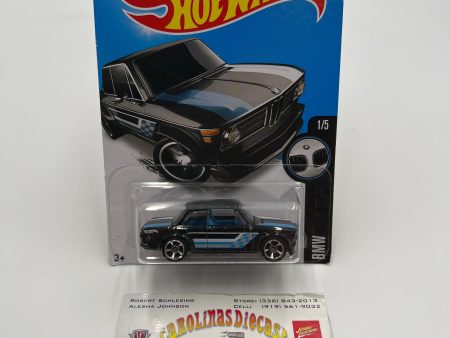 2016 Hot Wheels BMW #186 BMW 2002 Black 108A Supply