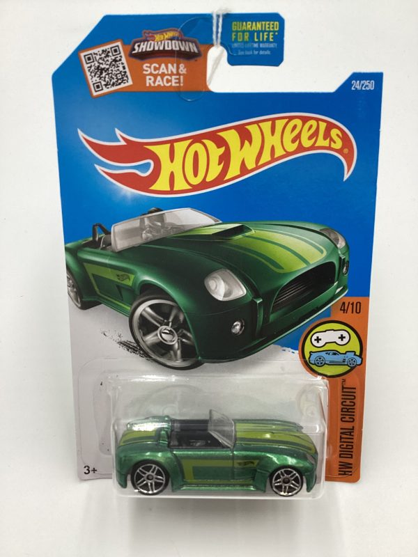 2016 Hot Wheels #24 Ford Shelby Cobra Concept Green 26E For Sale