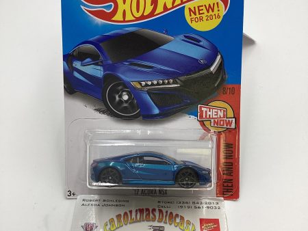 2016 Hot Wheels #108 17 Acura NSX Blue 106A Fashion