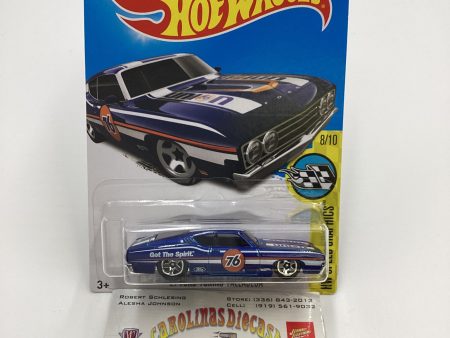 2016 Hot Wheels #183 69 Ford Torino Talladega Blue 76 29E Hot on Sale