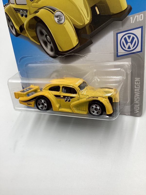 2019 Hot Wheels #46 Volkswagen Kafer Racer Yellow Moon Eyes 96G on Sale