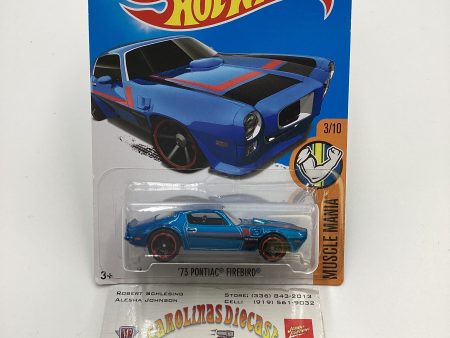 2016 Hot Wheels #123 73 Pontiac Firebird Blue 47F For Cheap