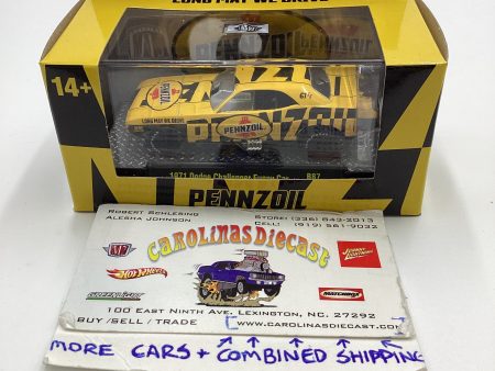 M2 MACHINES Pennzoil 1971 Dodge Challenger funny car Yellow R87 Cheap