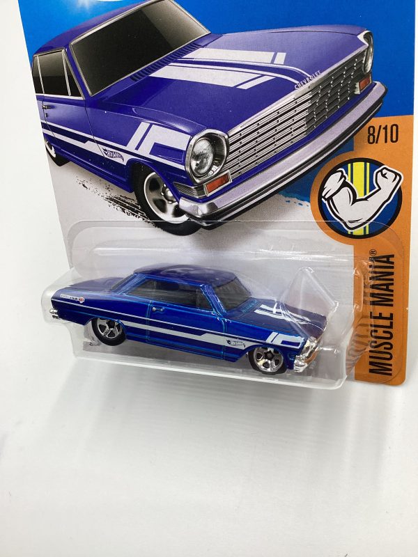 2016 Hot wheels #128 63 Chevy II Blue 15G For Discount