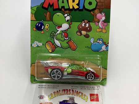 2016 Hot Wheels Super Mario #7 Flathead Fury Red Yoshi 157A Sale