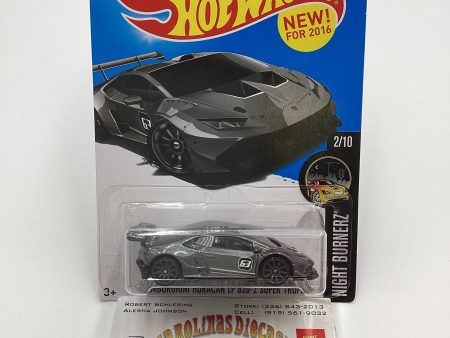 2016 Hot Wheels #82 Lamborghini Huracan LP 620-2 Super Trofeo Gray 102C For Sale