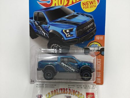 2016 Hot Wheels #150 17 Ford F-150 Raptor Blue 31A Fashion