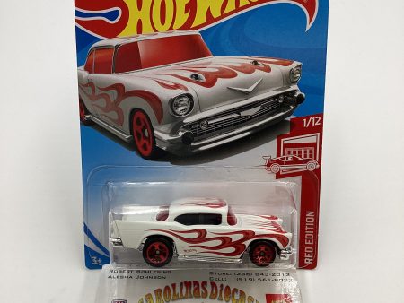 2019 Hot Wheels #9 57 Chevy Red Edition Online Sale