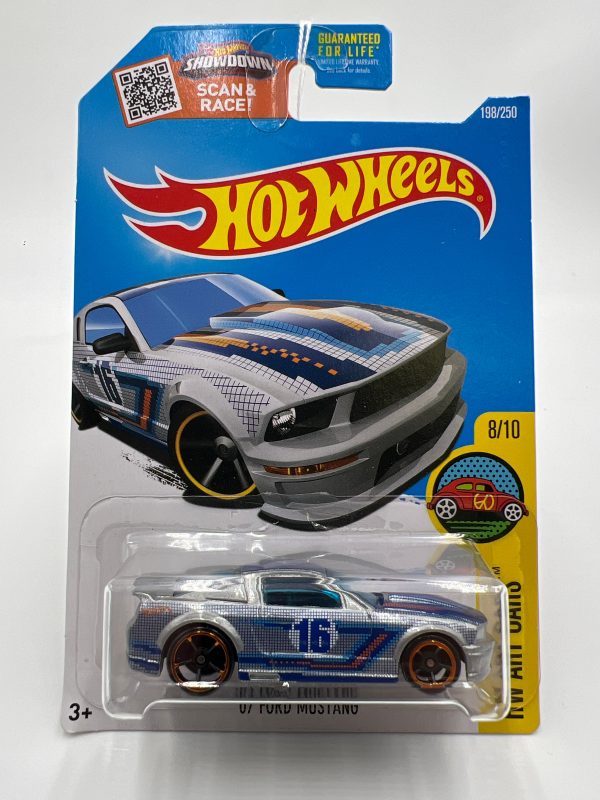 2016 Hot Wheels Art Cars #198 07 Ford Mustang Silver 27F Cheap