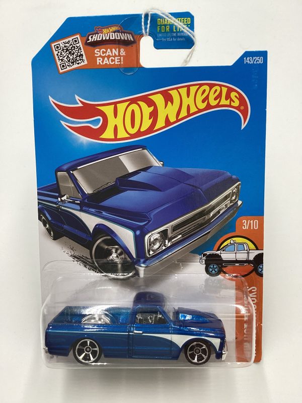 2016 Hot wheels #143 67 Chevy C10 Blue 8D Supply