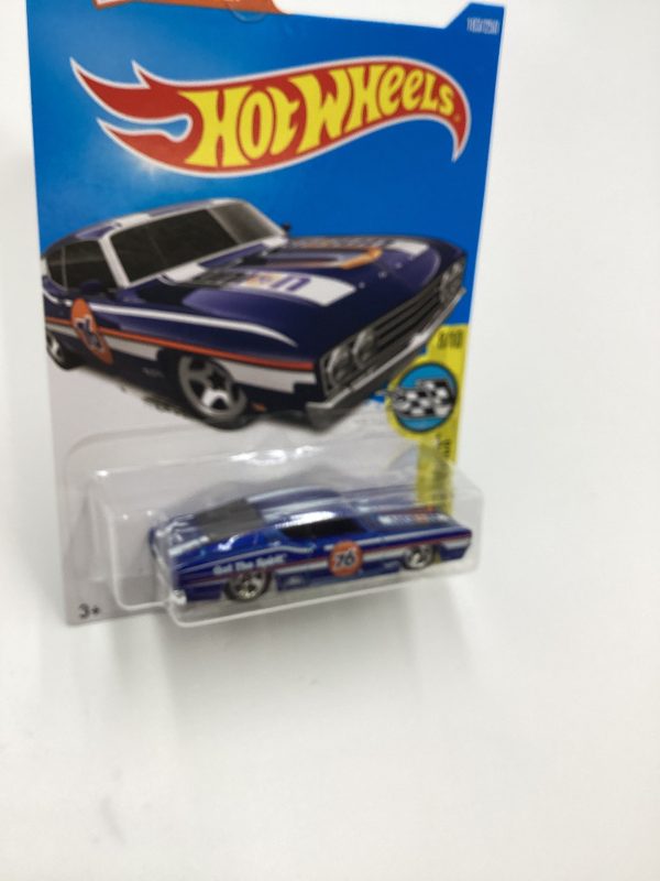 2016 Hot Wheels #183 69 Ford Torino Talladega Blue 76 29E Hot on Sale