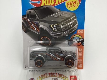 2016 Hot Wheels #150 17 Ford F-150 Raptor Gray 31A Online Hot Sale