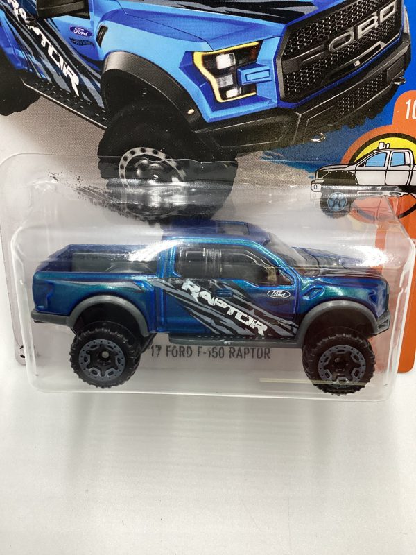 2016 Hot Wheels #150 17 Ford F-150 Raptor Blue 31A Fashion