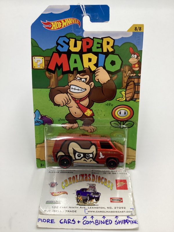 2016 Hot Wheels Super Mario #8 Super Van Red Donkey Kong 157A Discount