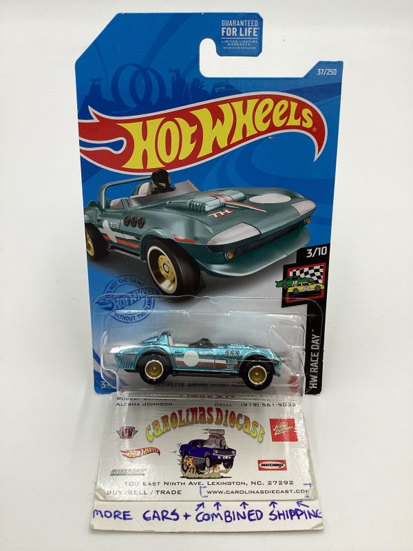 2021 Hot Wheels Super Treasure Hunt #37 Corvette Grand Sport Roadster with protector Online Hot Sale