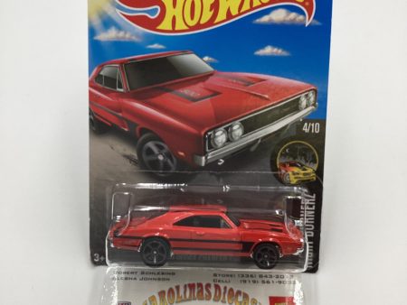 2016 Hot Wheels #84 69 DODGE CHARGER 500 Red Target Spring Card Fashion