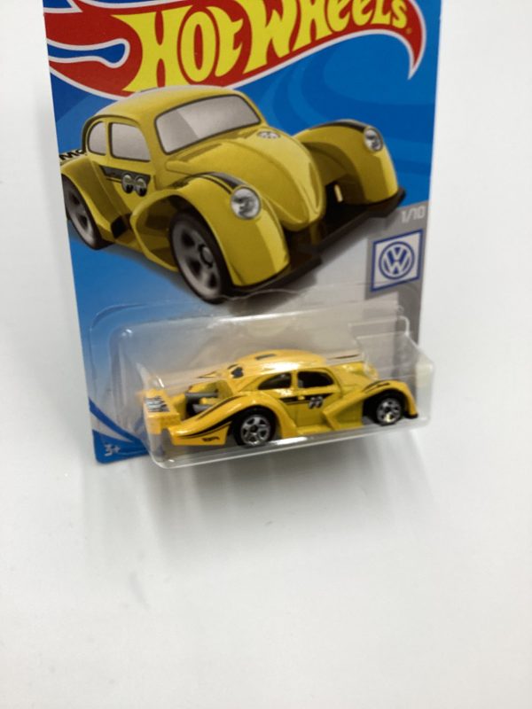 2019 Hot Wheels #46 Volkswagen Kafer Racer Yellow Moon Eyes 96G on Sale