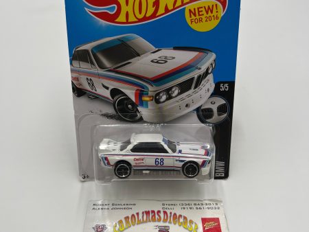 2016 Hot Wheels BMW #190 73 BMW 3.0 CSL Race Car White 108A on Sale