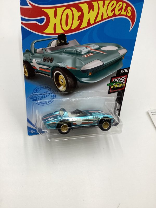 2021 Hot Wheels Super Treasure Hunt #37 Corvette Grand Sport Roadster with protector Online Hot Sale