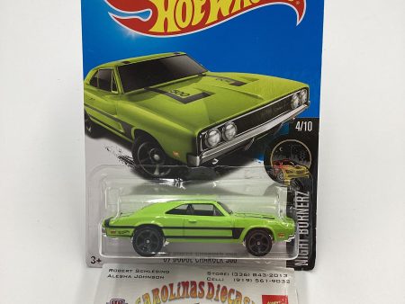 2019 Hot wheels #84 69 Dodge Charger 500 Light Green For Cheap