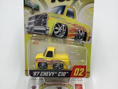 2024 Car Tuned Series 1 #02 87 Chevy C10 Yellow Walgreens Exclusive SR Cheap