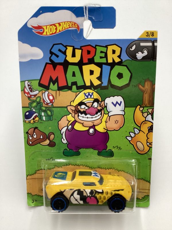 2016 Hot Wheels Super Mario #3 RD-08 Yellow Wario 157A Fashion