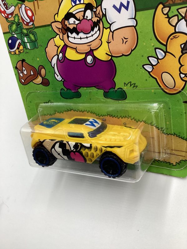 2016 Hot Wheels Super Mario #3 RD-08 Yellow Wario 157A Fashion