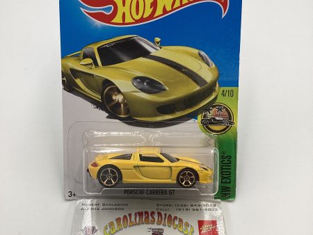 2016 Hot Wheels #74 Porsche Carrera GT Yellow 99D For Cheap