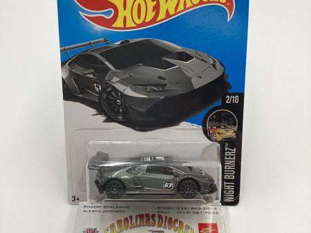 2016 Hot Wheels #82 Lamborghini Huracan LP 620-2 Super Trofeo Gray Intl. Card 101G Supply