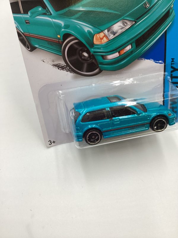 2014 Hot Wheels #30 1990 Honda Civic EF Teal W Protector Online Hot Sale