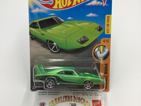 2016 Hot Wheels #124 69 DODGE CHARGER DAYTONA Green Target Spring Card 236E Fashion