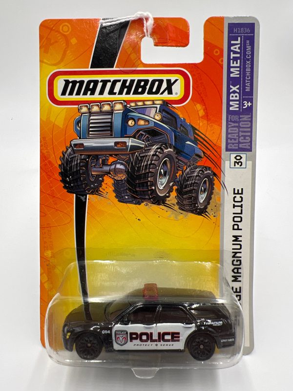 Matchbox MBX Metal #30 Dodge Magnum Police Black 206F Online Hot Sale