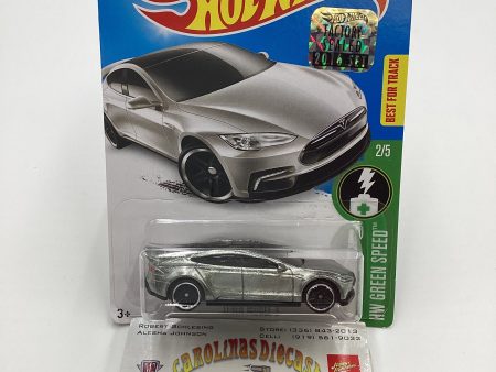 2016 Hot Wheels #242 Tesla Model S Factory Sealed Zamac Walmart Exclusive with protector Cheap