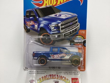 2016 Hot Wheels #141 15 Ford F-150 Blue 31C For Cheap