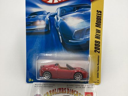 2008 Hot Wheels #026 2008 Tesla Roadster Red 48D Online