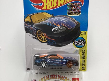 2016 Hot Wheels VHTF #177 Toyota Supra Black Nitto Factory Sealed with protector Sale