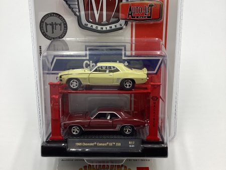 M2 Machines Auto-lift 2 Pack 1969 Chevrolet Camaro SS 350 R17 205H For Discount