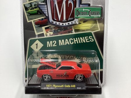 M2 Machines Detroit Cruisers 1971 Plymouth Cuda 440 Red 12-21 203D Cheap