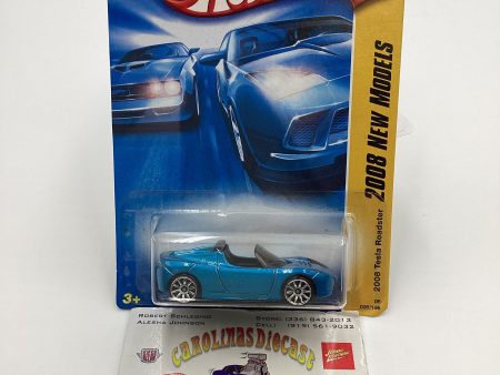 2008 Hot Wheels #026 2008 Tesla Roadster Blue 48D Sale