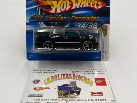 2006 Hot Wheels First Editions #034 07 Cadillac Escalade Black FTE Chromes VHTF Short Card W Protector Online