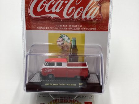 M2 Machines DE01 Coca Cola 1960 VW Double Cab Truck USA Model Red 198E Hot on Sale