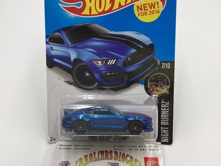 2016 Hot Wheels #87 Ford Shelby GT350R Blue 25A For Cheap